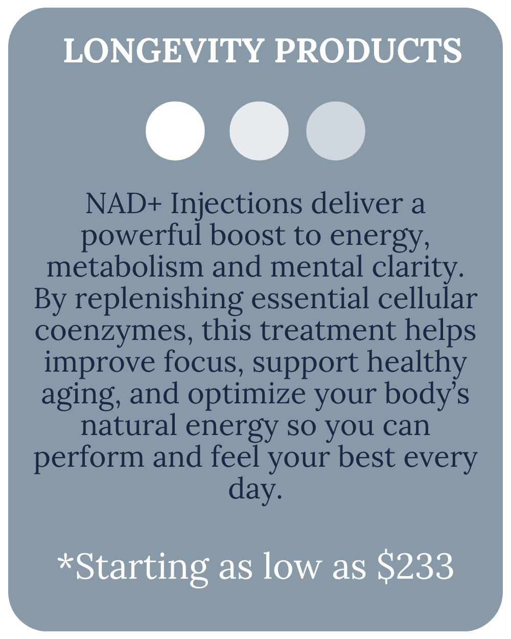 Advertisement for GLP-1 treatment plans: promotes safe weight loss and improved metabolic health; All doses starting at $209