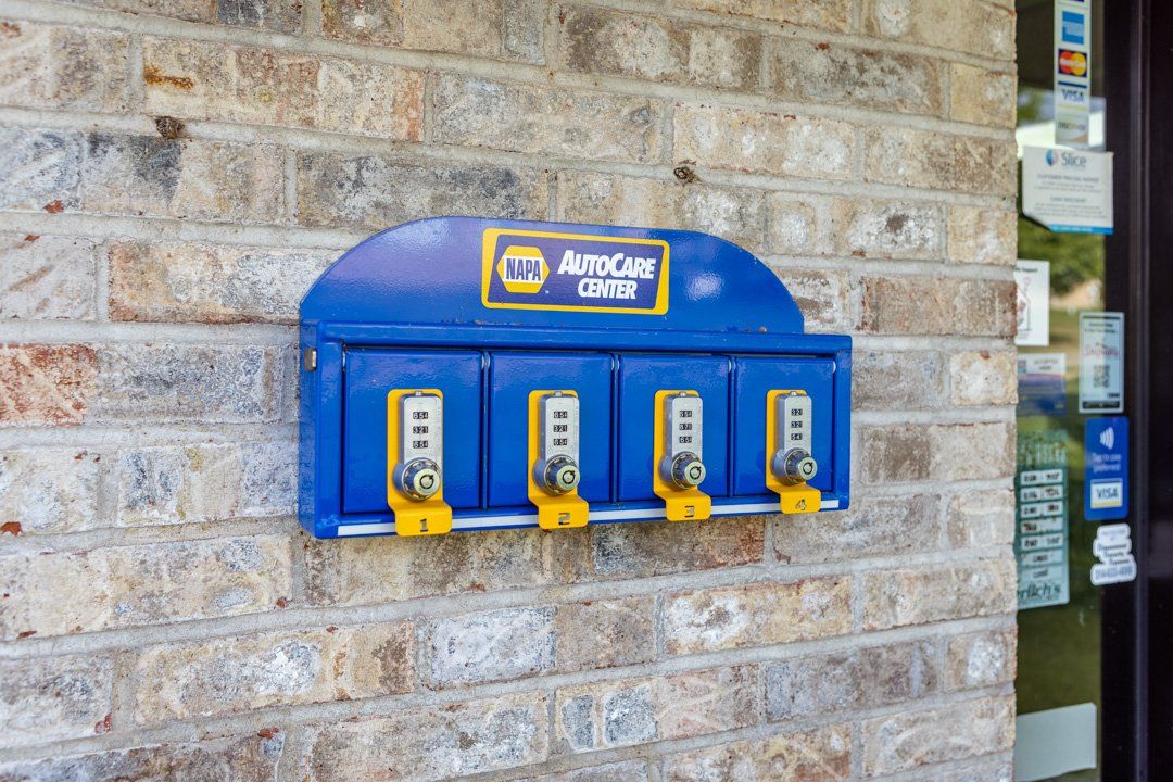 Coffey Automotive key drop box in St.Charles, MO at Coffey Automotive