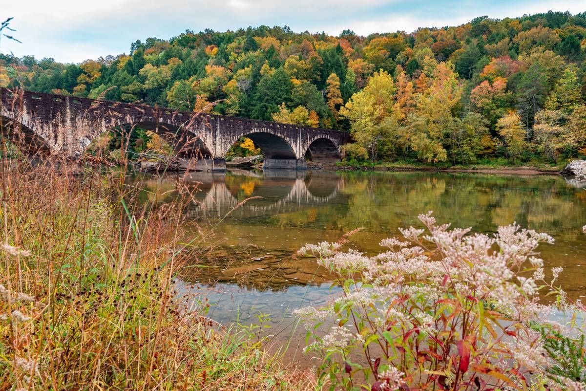Gatliff Bridge Over Cumberland River in Kentucky
