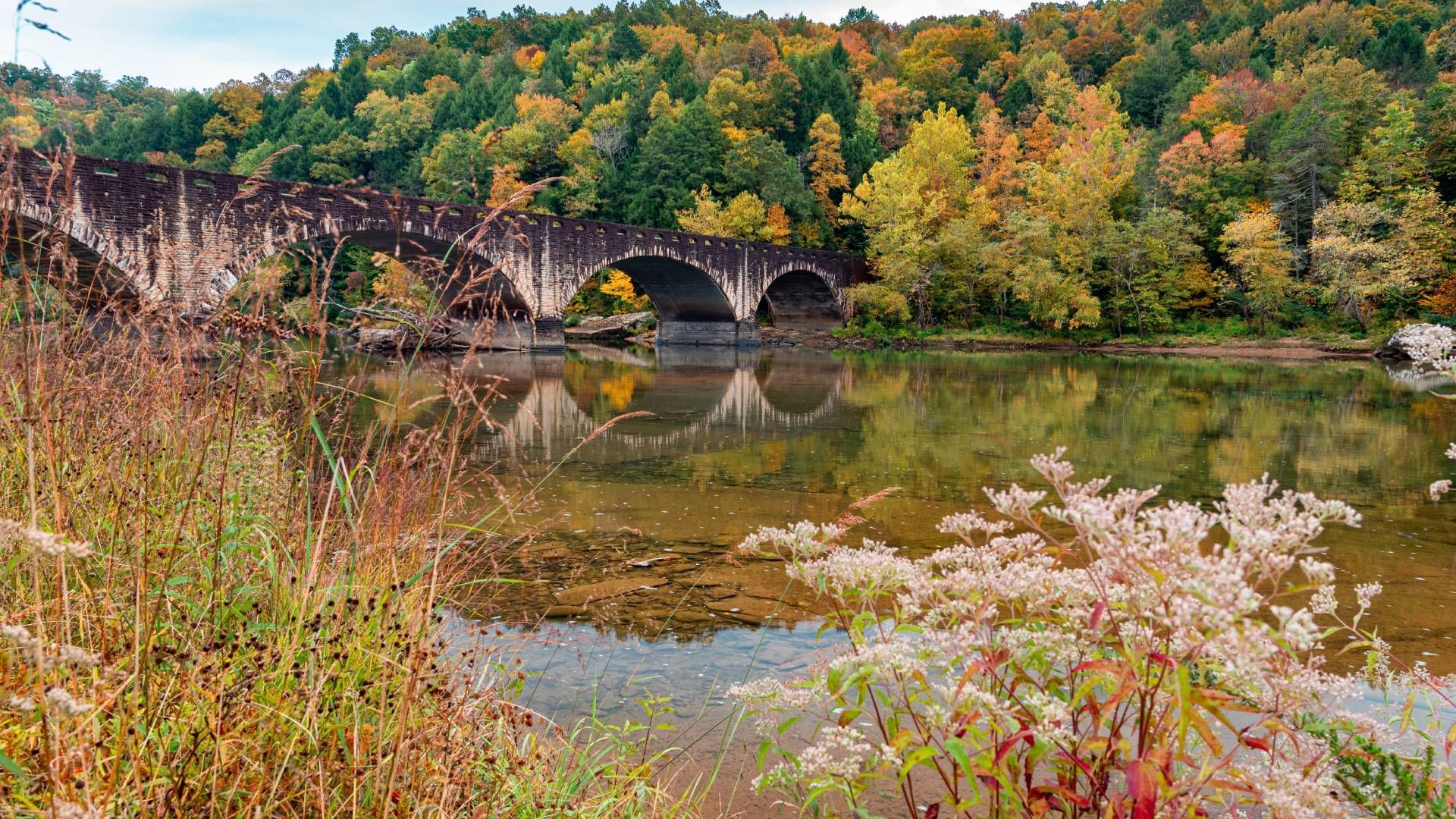 Gatliff Bridge Over Cumberland River in Kentucky