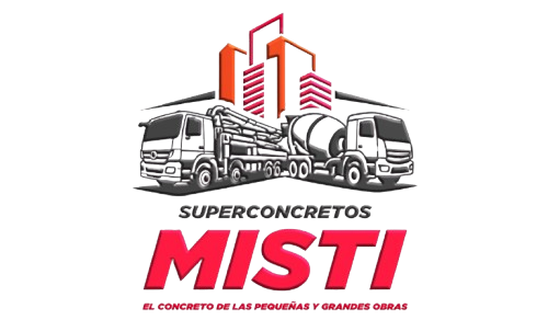 Un logotipo para una empresa llamada superconcretos misti