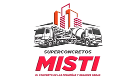 Un logotipo para una empresa llamada superconcretos misti