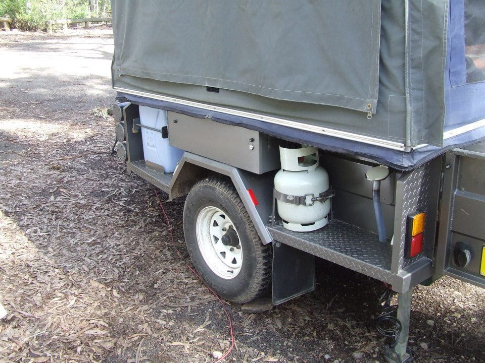 A Trailer With a Propane Tank in the Back — North Coast Steel Fabrication in South Lismore, NSW