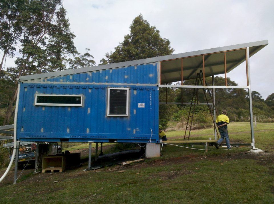 A Blue Building is Being Built in a Grassy Field — North Coast Steel Fabrication in South Lismore, NSW