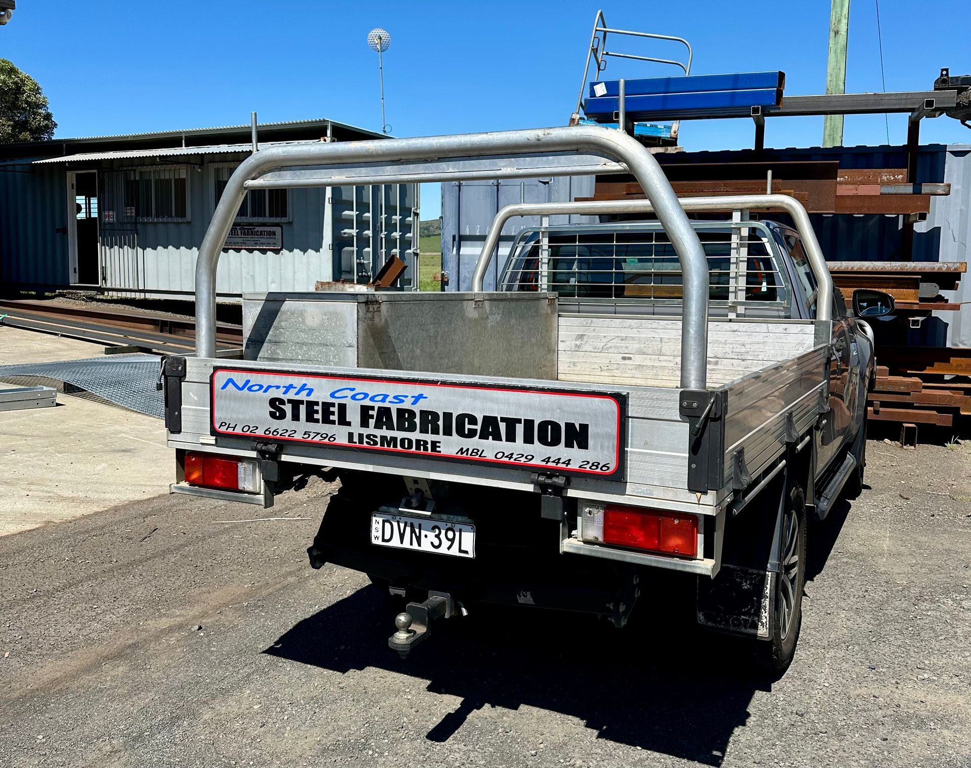 Silver pickup truck with 