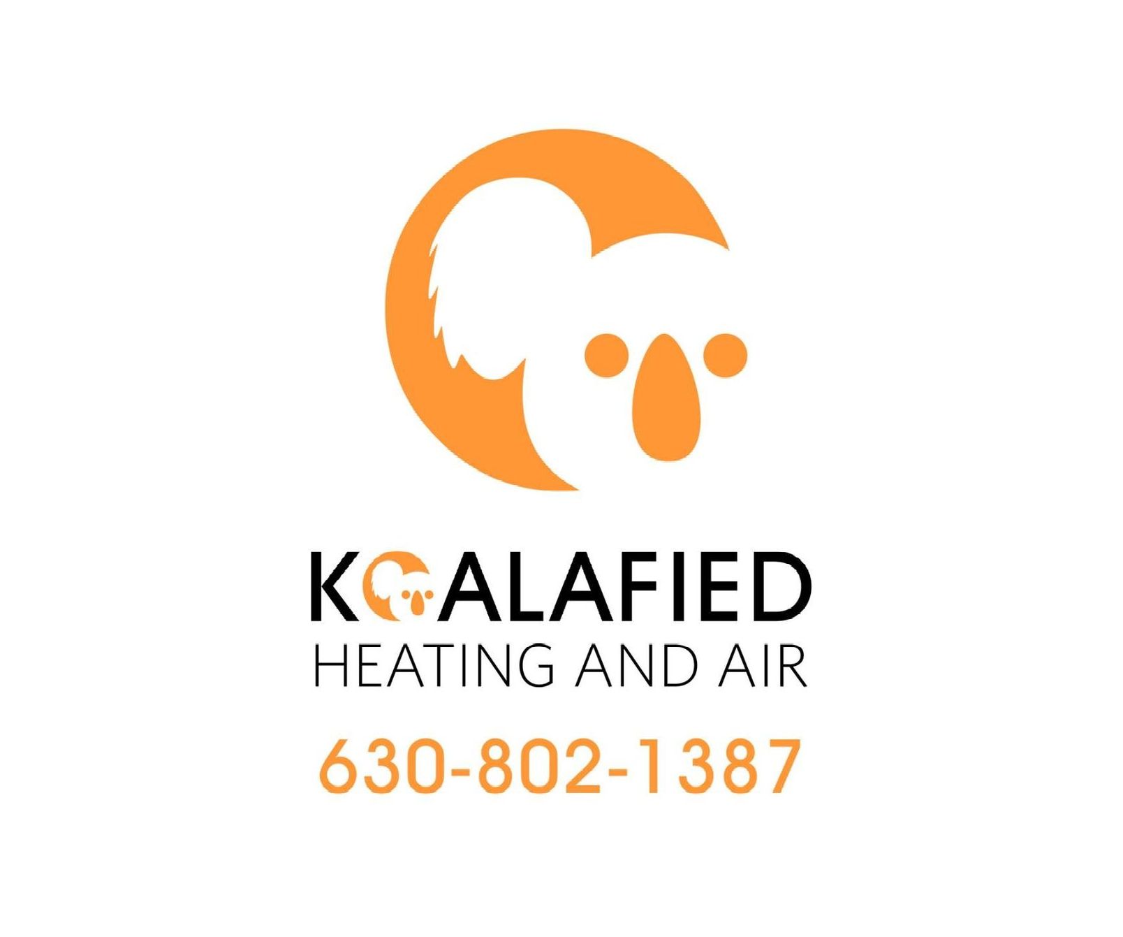 koalafied heating and air business logo