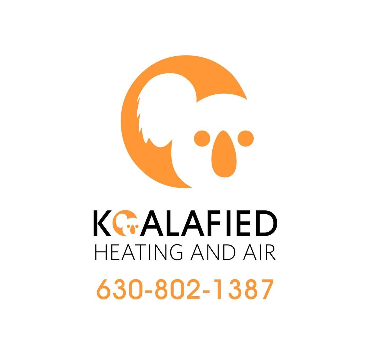 koalafied heating and air business logo