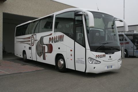 White coach with the word 