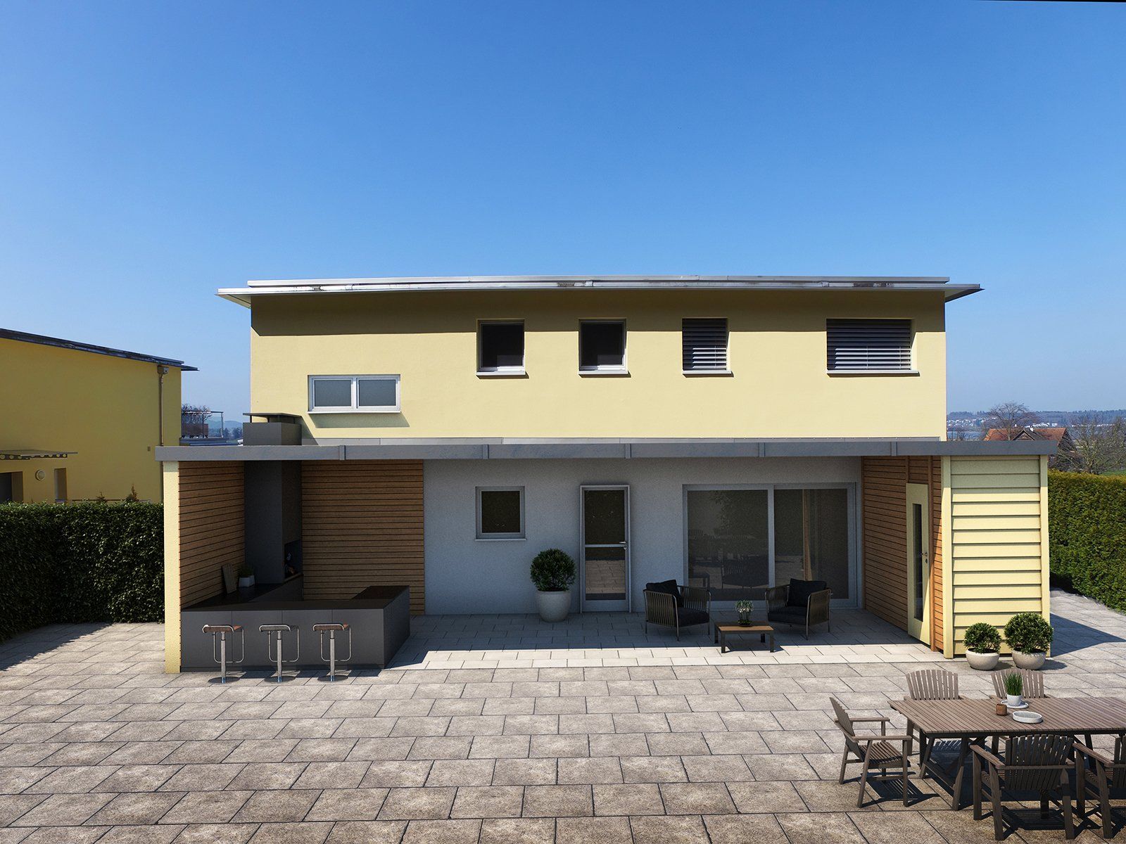 Wohnhaus in der Schweiz - Immobilien Visualisierung nachher