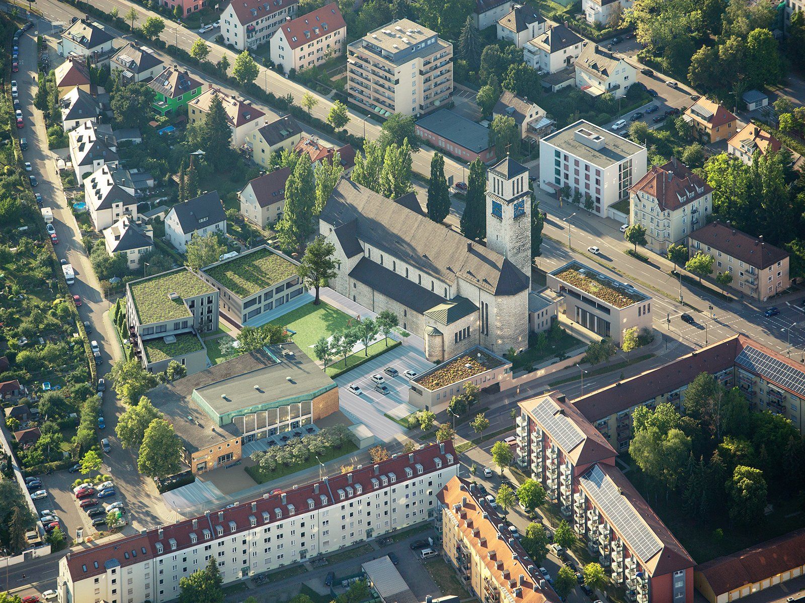 Neubau von Mehrfamilienhäusern in Regensburg  - Immobilien Visualisierung nachhrher