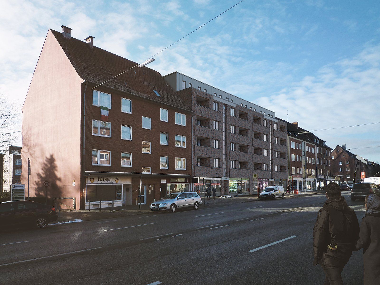 Lückenbebauung in Hamburg - Immobilien Visualisierung nachher