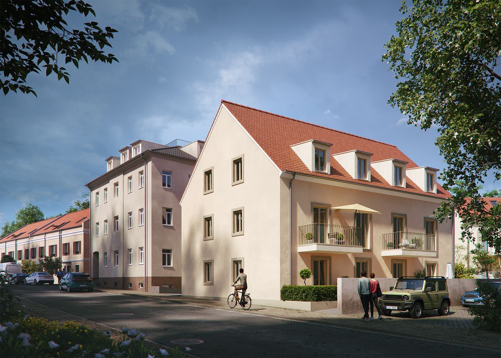 Lückenbebauung mit Bestandsgebäuden