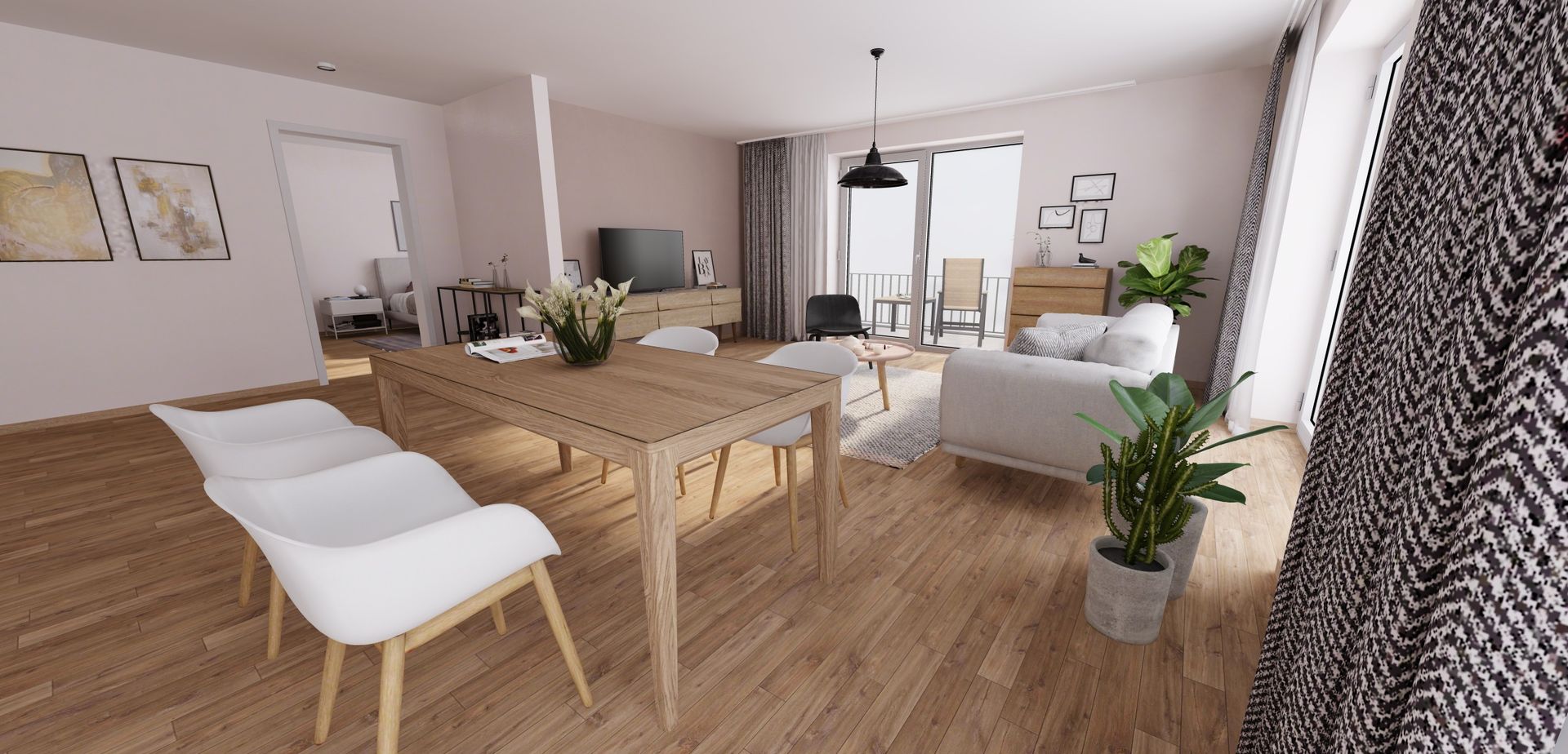 Virtuelle Begehung durch ein Apartment