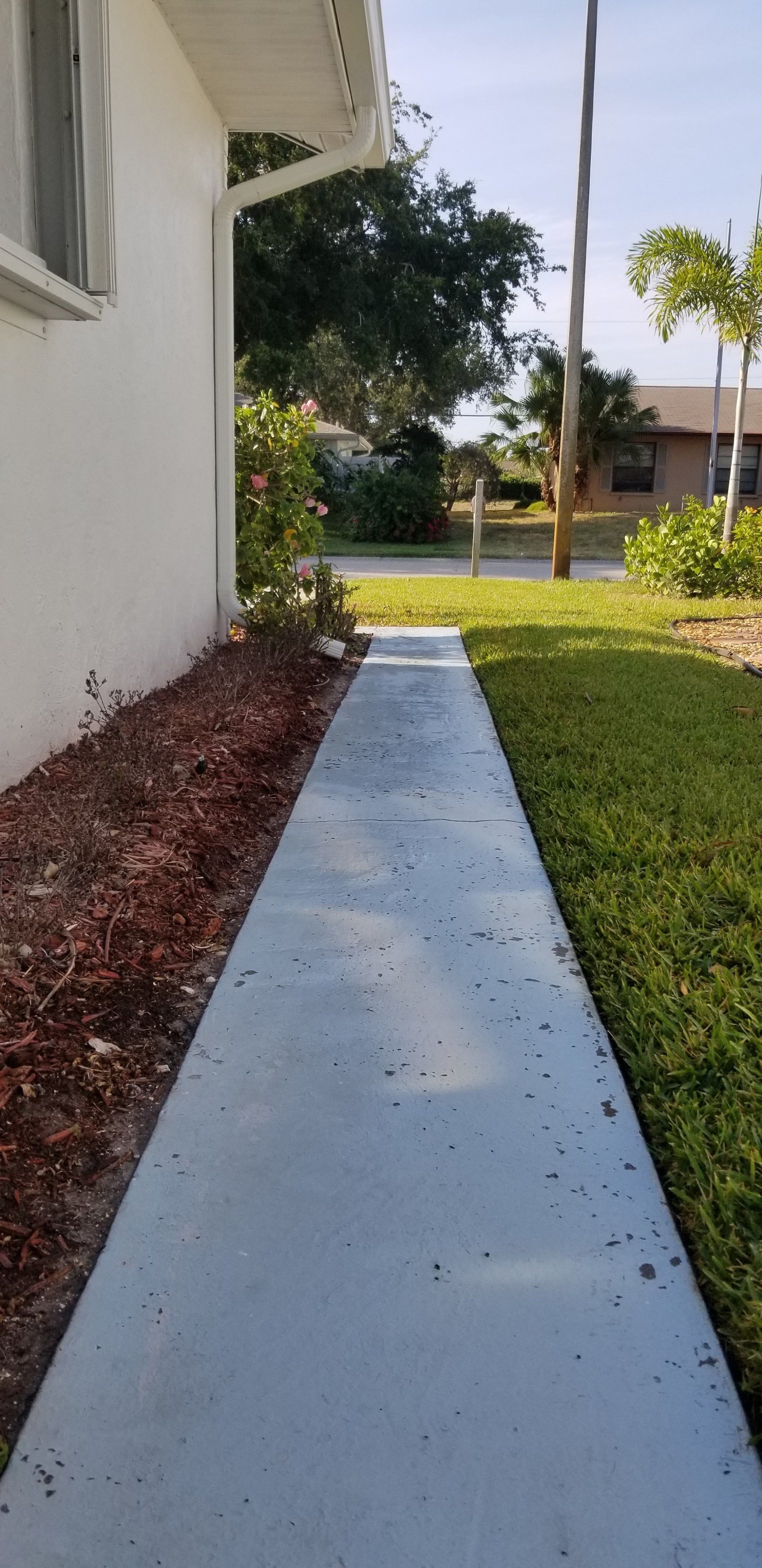 Clean Concrete Walkway — Myakka City, FL — Southwest Florida Pressure Washing