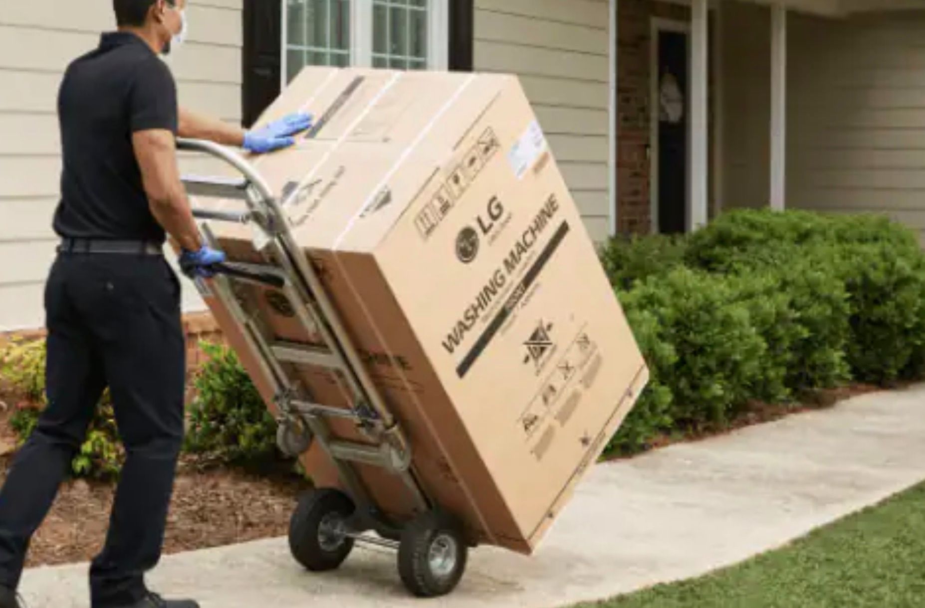 Curbside delivery for furniture or large item deliveries