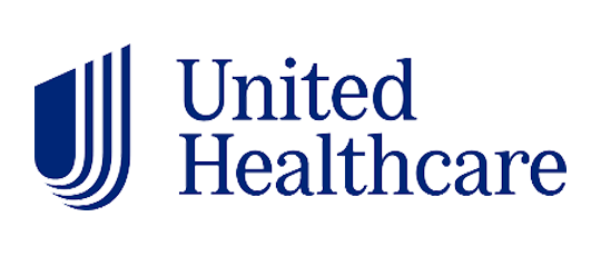 United Healthcare logo with blue emblem and text.