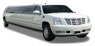 white Cadillac Escalade limo rental service in Long Beach