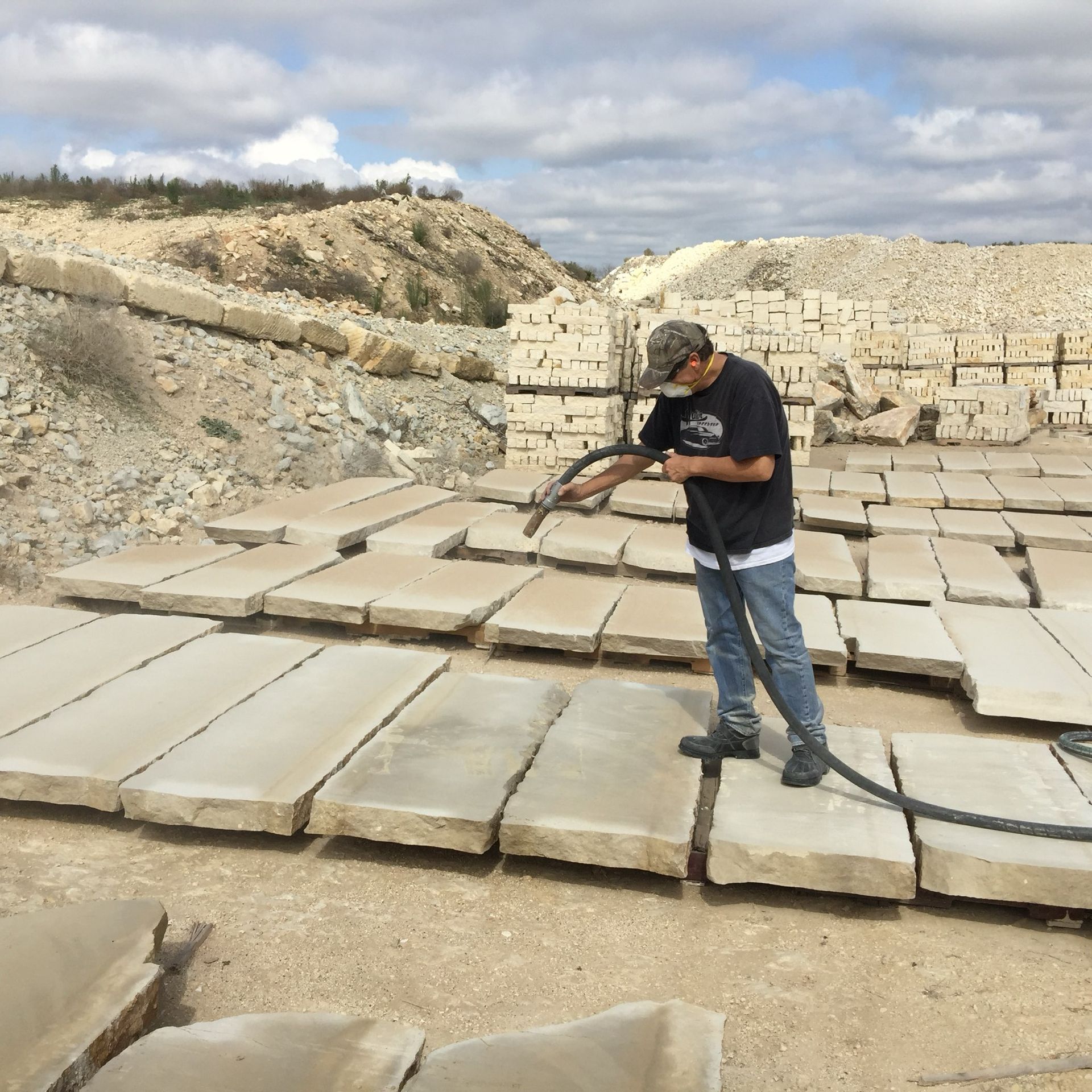 A man wearing a black shirt with the north face on it