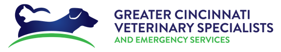 a logo for greater cincinnati veterinary specialists and emergency services