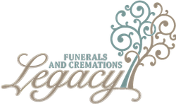 The logo for sample funeral home is shown on a white background.