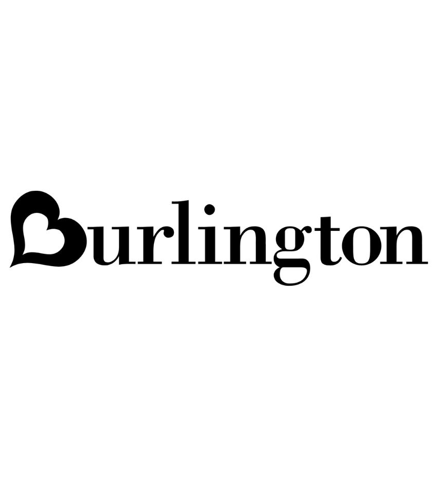 Burlington logo with a heart-shaped 
