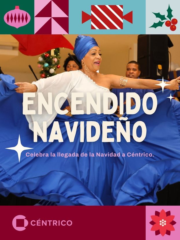 Woman in blue dress dancing, 