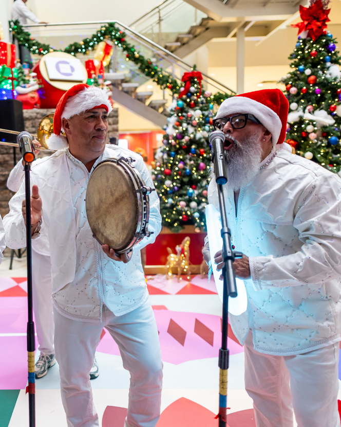 Woman in blue dress dancing, 