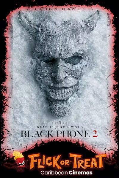 Movie poster: Four women in robes on a beach, promoting