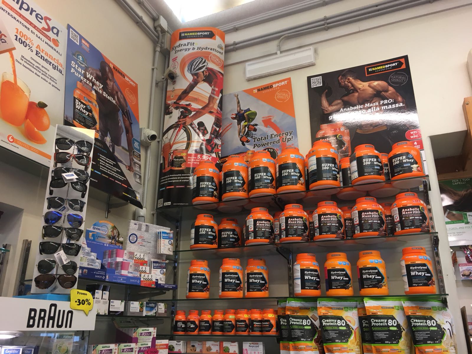 vendita di integratori per lo sport