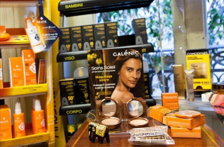 reparto di prodotti di dermocosmesi