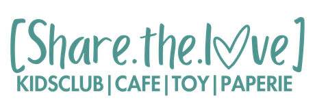 A logo for a kids club called share the love