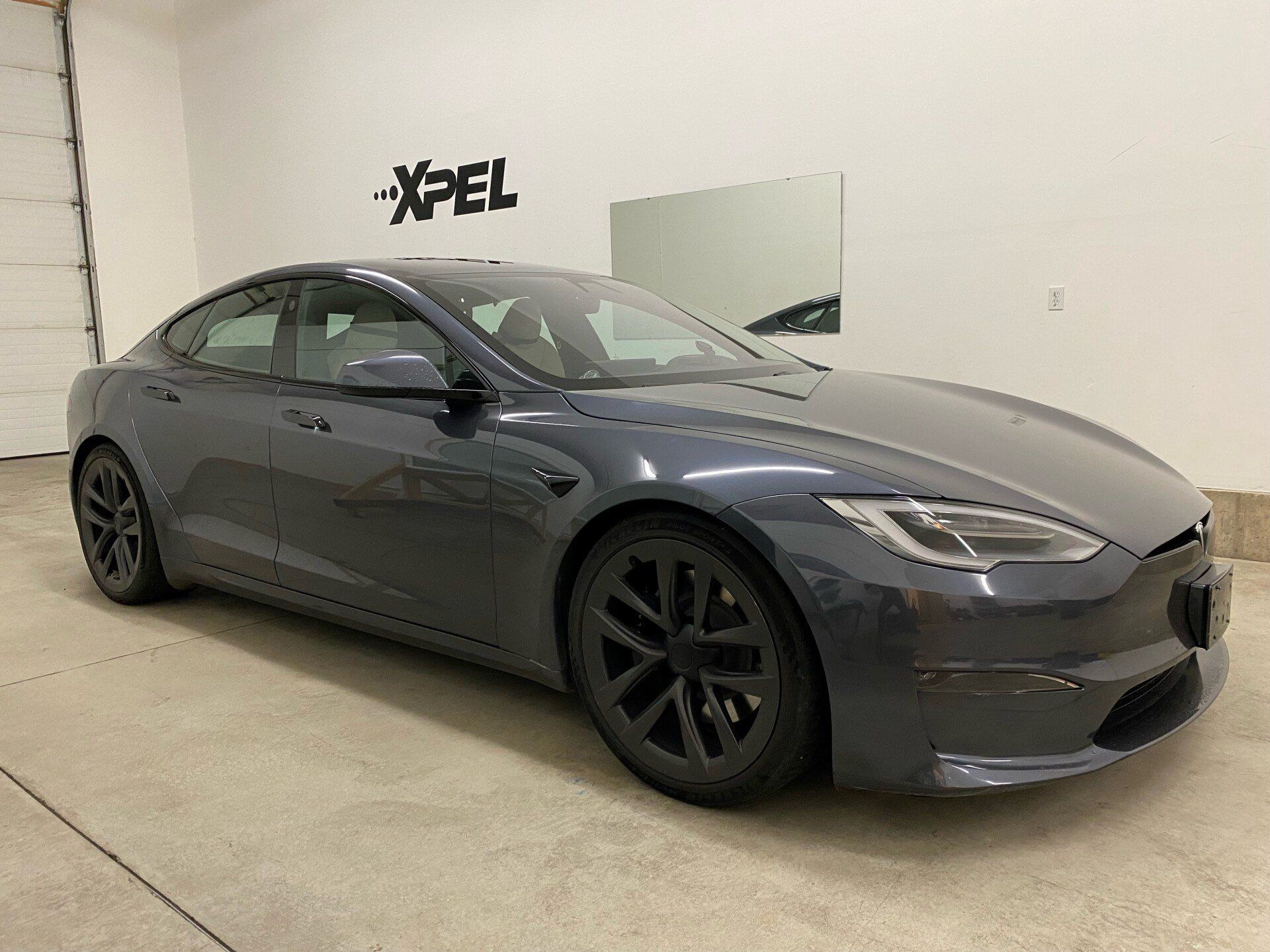 Tesla Before Window Tint— Twin Falls, ID — KleenTech Auto Salon
