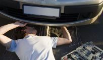 mechanic working on car repairs