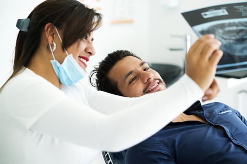 Dentist Showing the X-ray — Hickory, NC — McDonald Family Dentistry