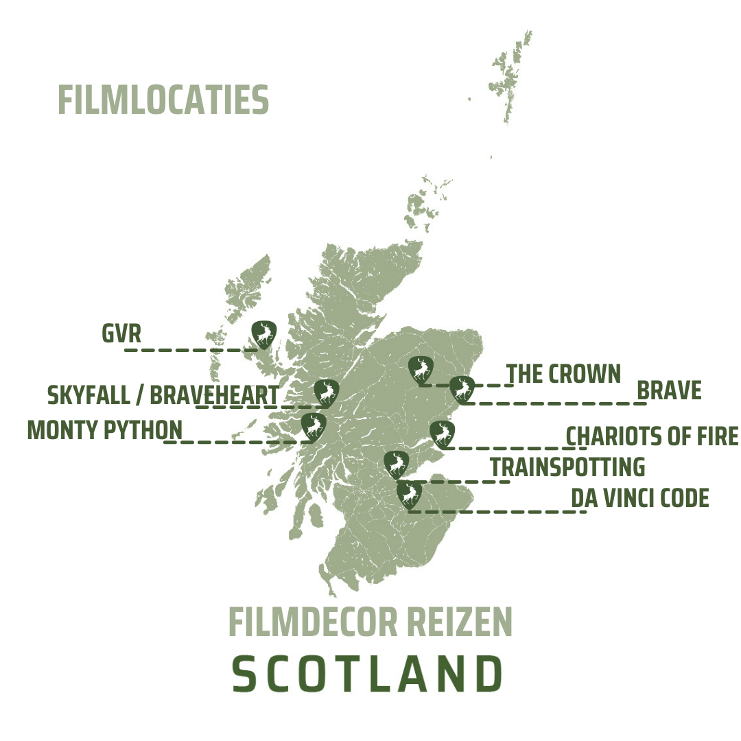 Schotland kaart rondreis films