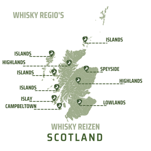 Schotland Kaart Whiskytour