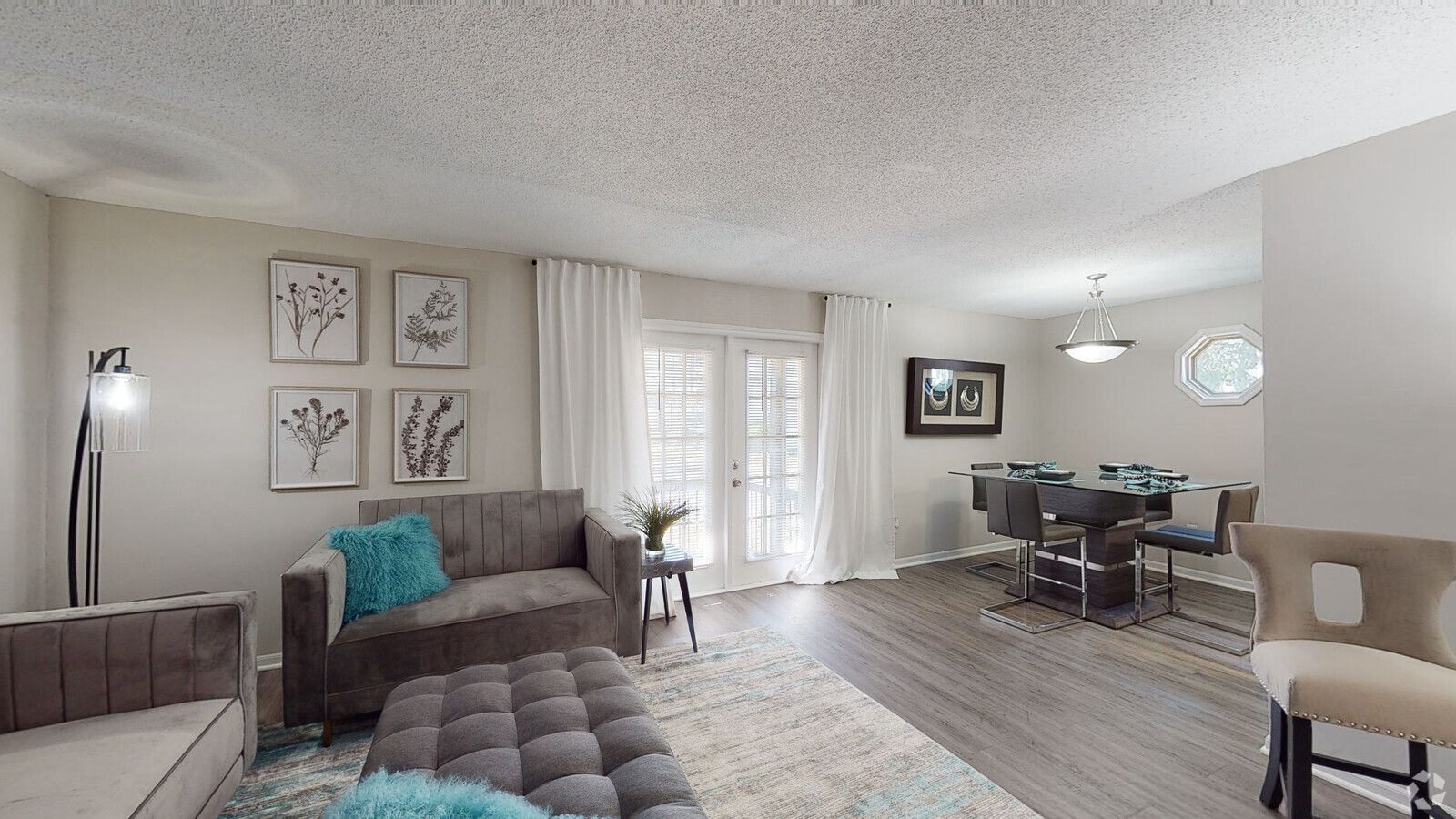 Model living room/ dining room