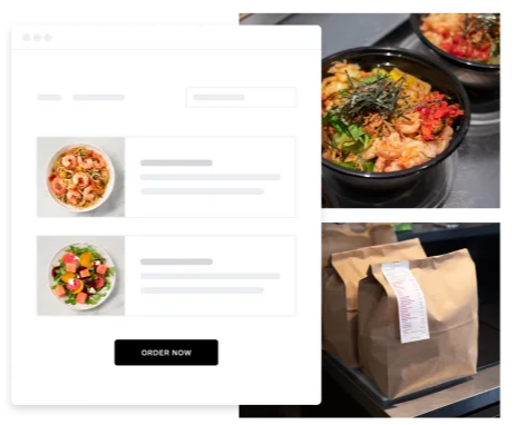 image of online Takeout Menu for Asian Cuisine with and Order Now Option