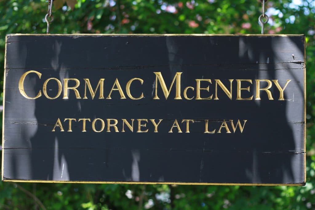 Law Firm — Cormac McEnery Law Firm Signage in City Island, NY