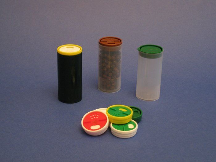 dispenser cilindrici di polipropilene