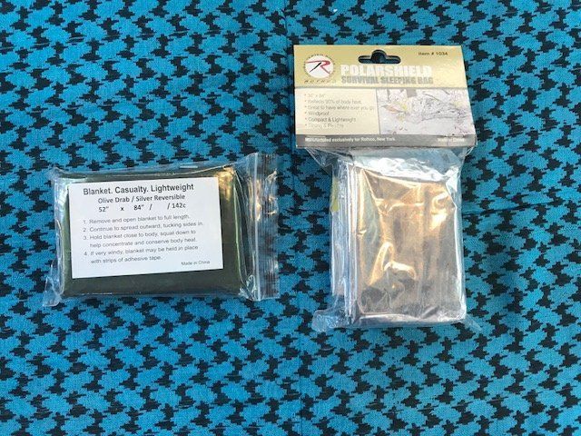 Emergency blankets in stock in time for camping!