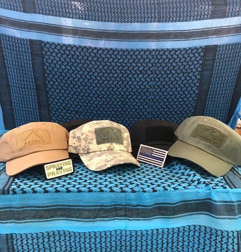 Hats with Velcro to attach patches