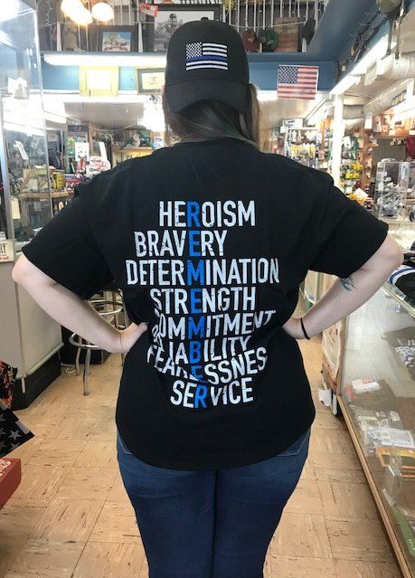 Back of 'remember' shirt