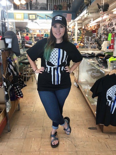Thin Blue Line Punisher Shirt