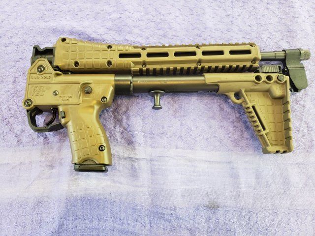 Kel-Tec Sub2000, 9mm, takes Glock mags
