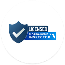Logo: Blue shield with checkmark, 