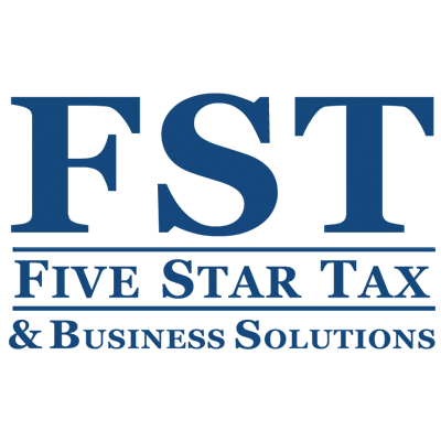 The logo for fst five star tax and business solutions