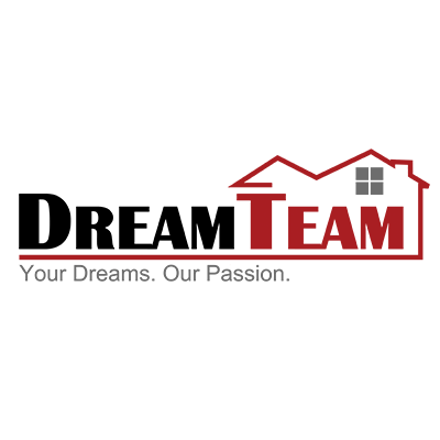 A logo for a real estate company called dream team