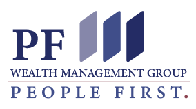 A logo for pf wealth management group people first