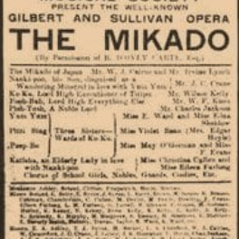 A newspaper article about the mikado by gilbert and sullivan opera